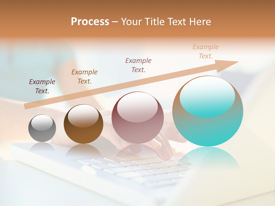 Keyboard Focus Teenager PowerPoint Template