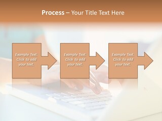 Keyboard Focus Teenager PowerPoint Template