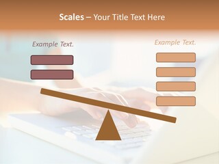 Keyboard Focus Teenager PowerPoint Template