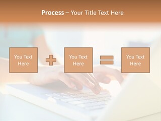 Keyboard Focus Teenager PowerPoint Template