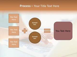 Keyboard Focus Teenager PowerPoint Template