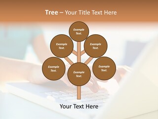 Keyboard Focus Teenager PowerPoint Template