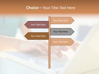 Keyboard Focus Teenager PowerPoint Template