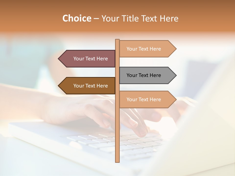 Keyboard Focus Teenager PowerPoint Template