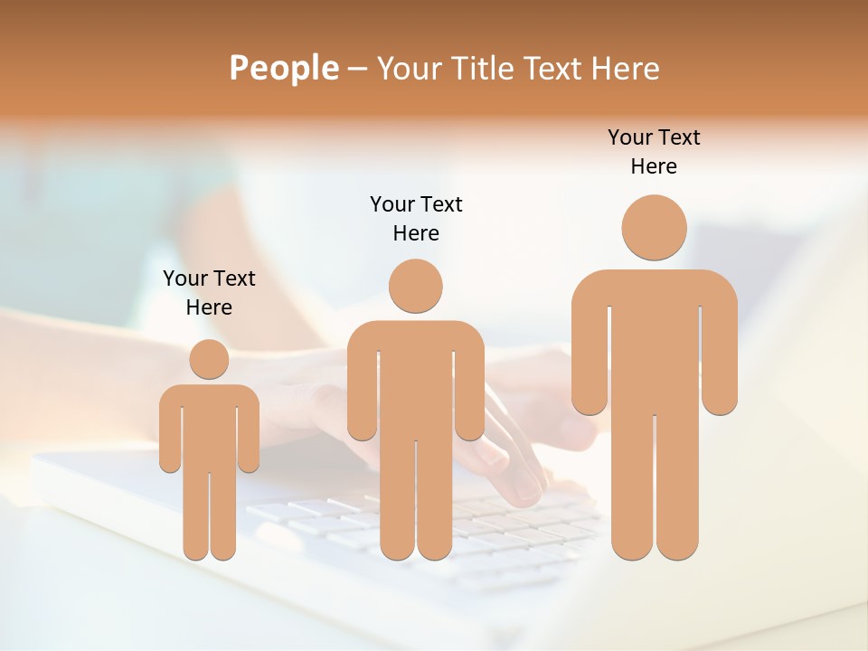 Keyboard Focus Teenager PowerPoint Template
