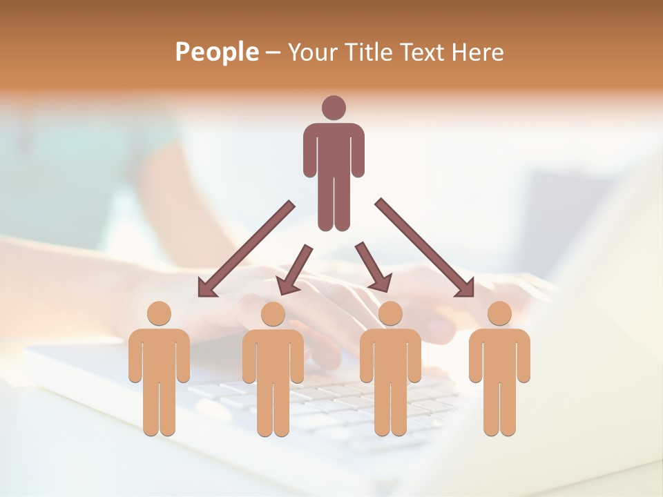 Keyboard Focus Teenager PowerPoint Template