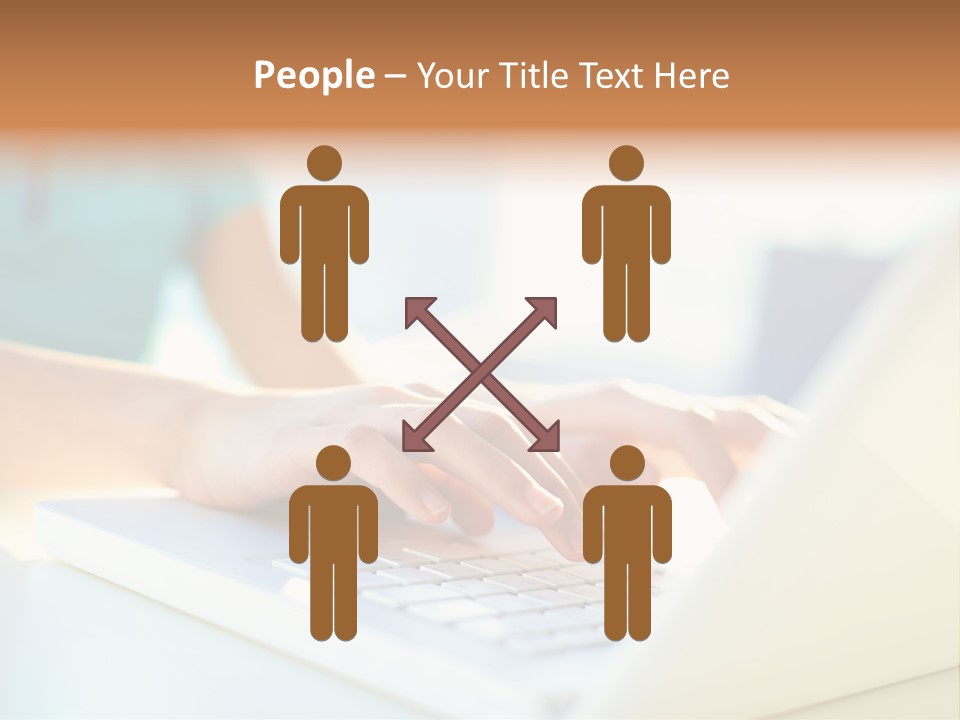 Keyboard Focus Teenager PowerPoint Template