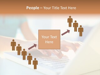 Keyboard Focus Teenager PowerPoint Template