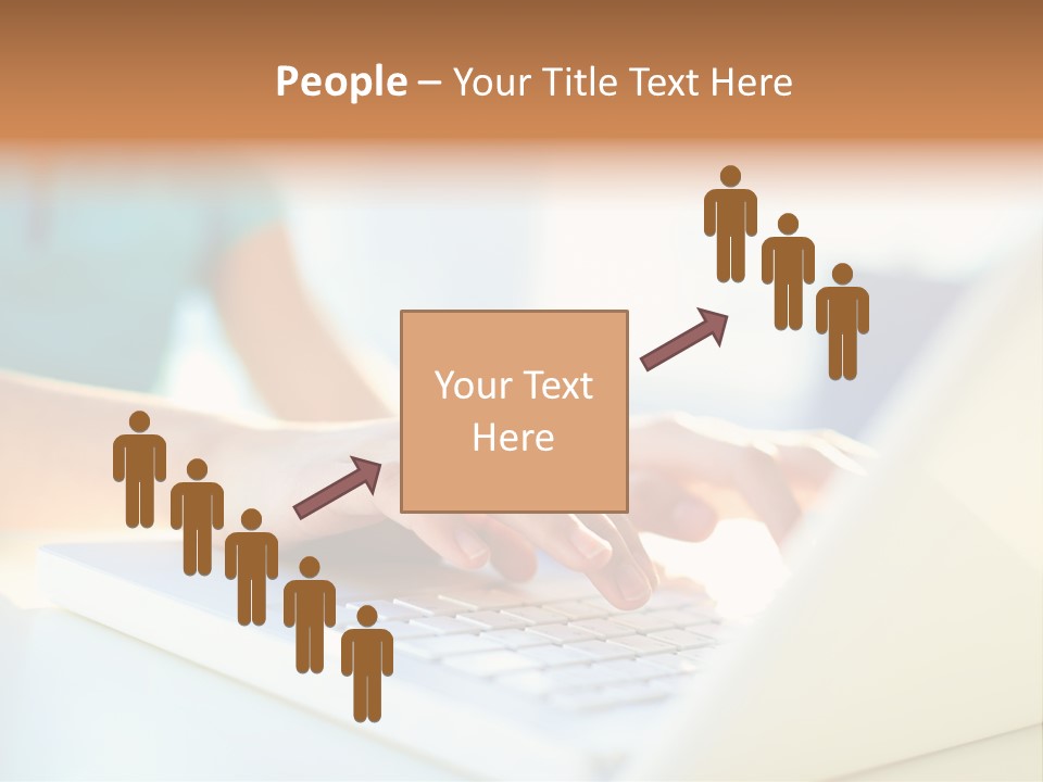 Keyboard Focus Teenager PowerPoint Template