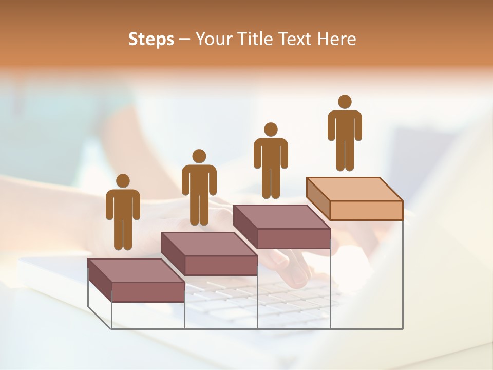 Keyboard Focus Teenager PowerPoint Template