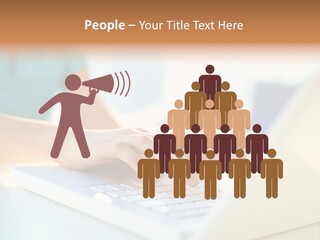 Keyboard Focus Teenager PowerPoint Template