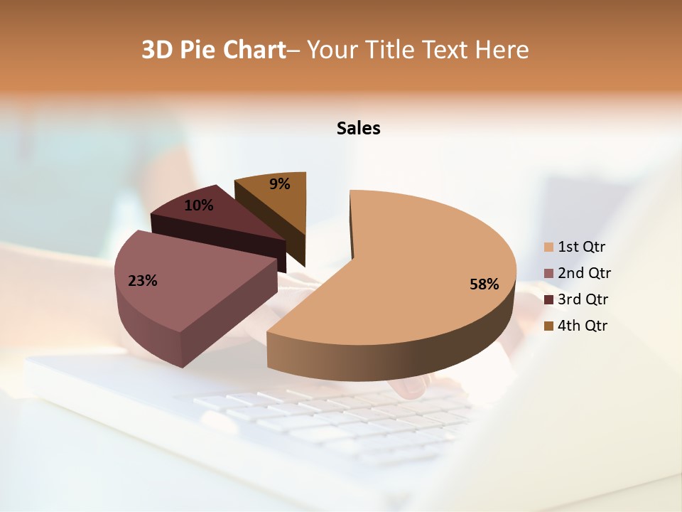 Keyboard Focus Teenager PowerPoint Template