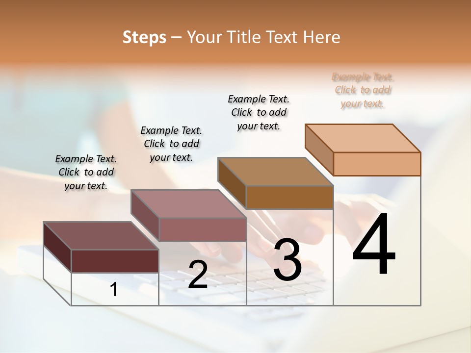 Keyboard Focus Teenager PowerPoint Template