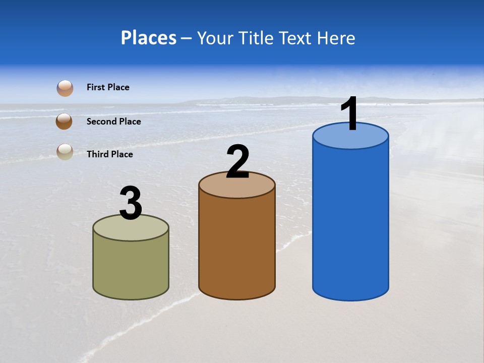 Sea Wide Angle Horizontal PowerPoint Template
