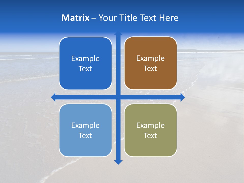 Sea Wide Angle Horizontal PowerPoint Template