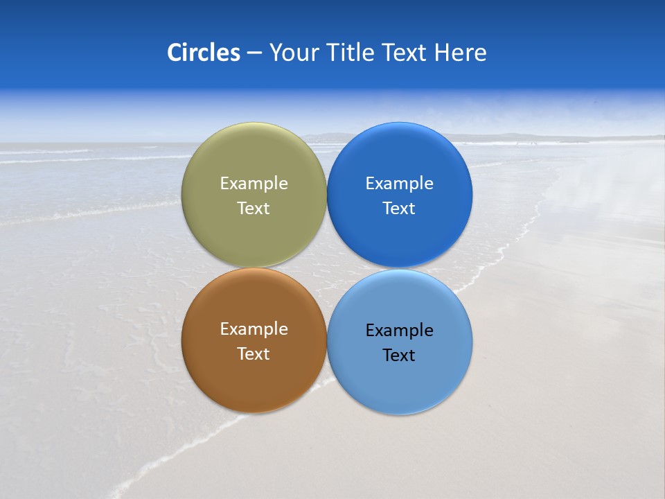 Sea Wide Angle Horizontal PowerPoint Template