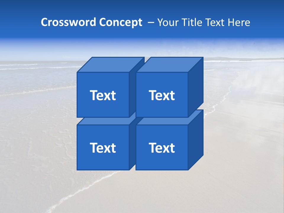 Sea Wide Angle Horizontal PowerPoint Template