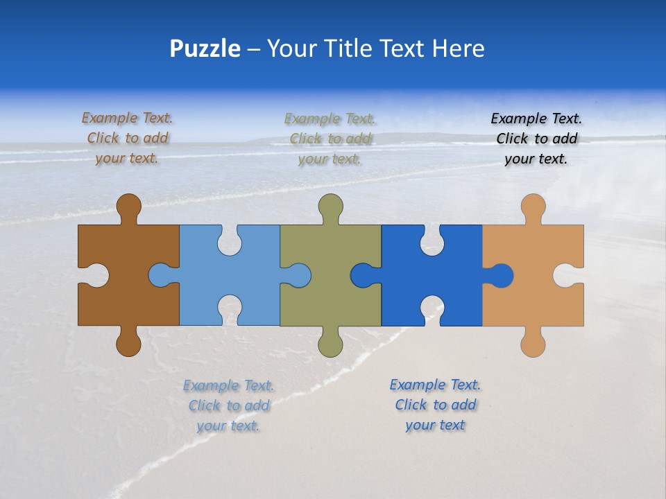 Sea Wide Angle Horizontal PowerPoint Template