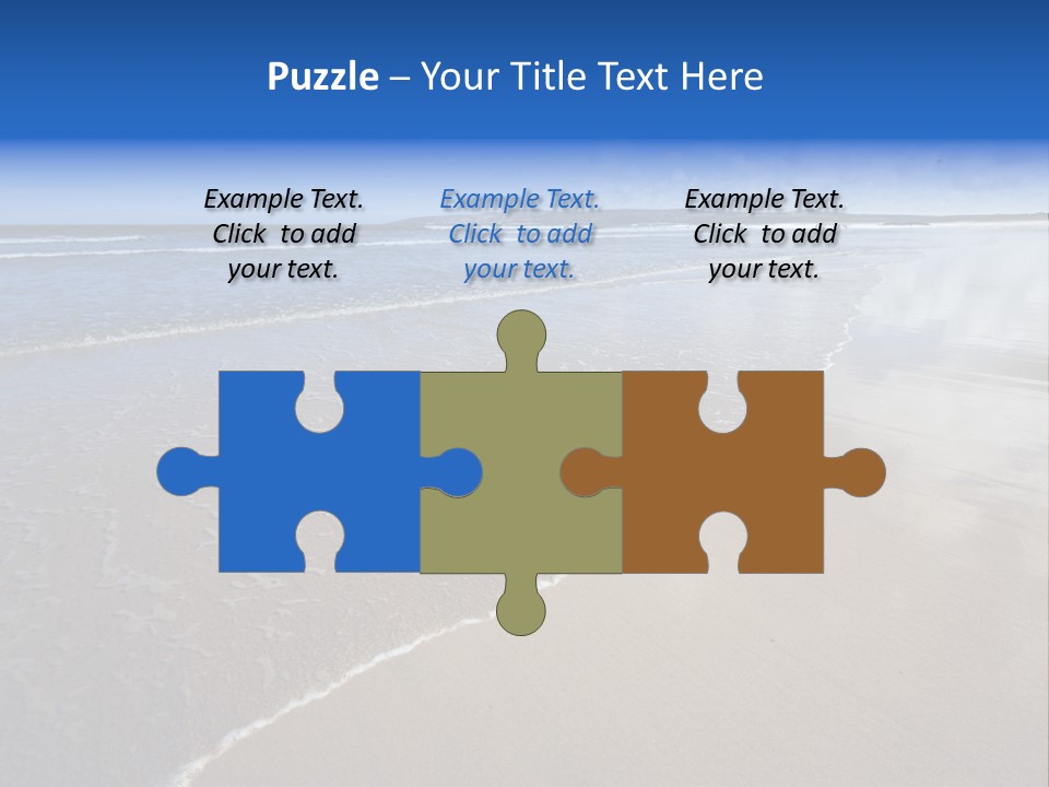 Sea Wide Angle Horizontal PowerPoint Template