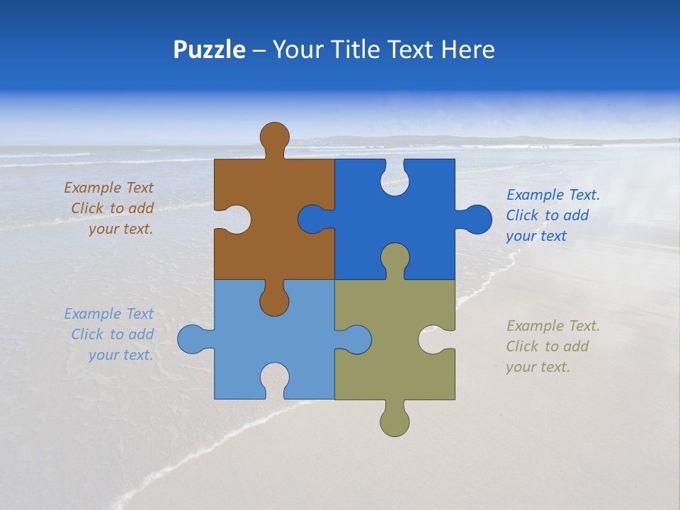 Sea Wide Angle Horizontal PowerPoint Template