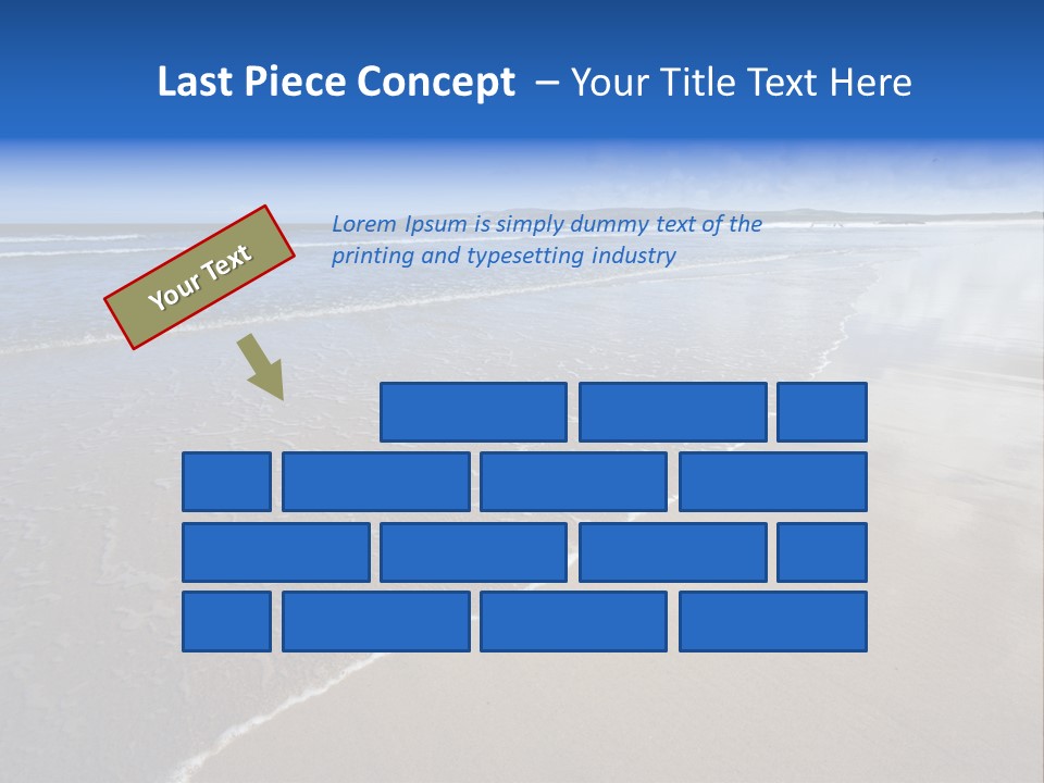 Sea Wide Angle Horizontal PowerPoint Template