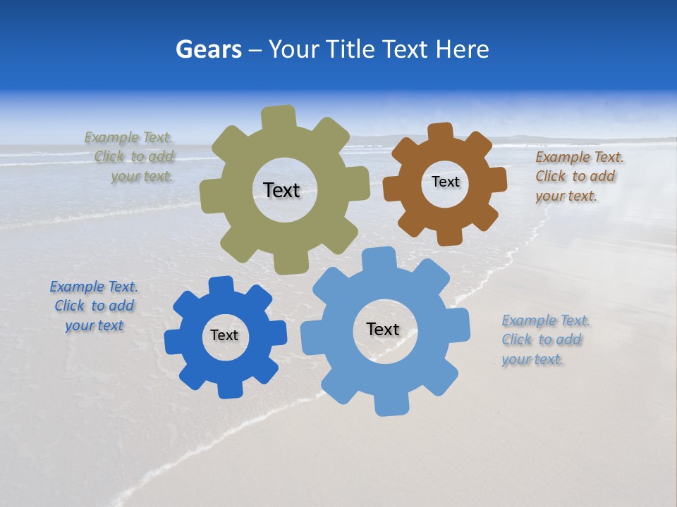 Sea Wide Angle Horizontal PowerPoint Template