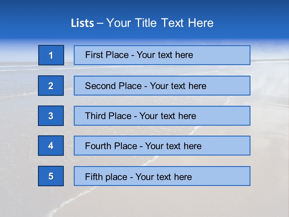 Sea Wide Angle Horizontal PowerPoint Template