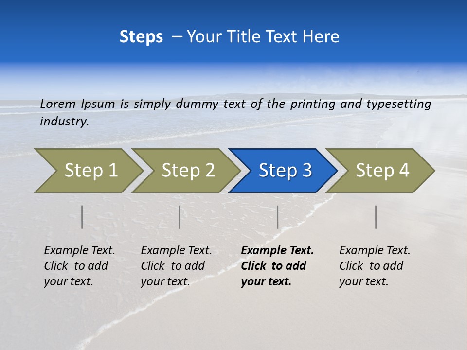 Sea Wide Angle Horizontal PowerPoint Template