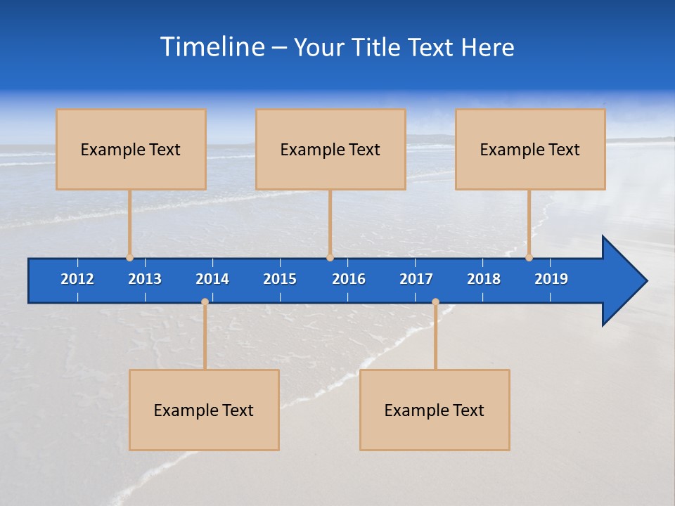 Sea Wide Angle Horizontal PowerPoint Template