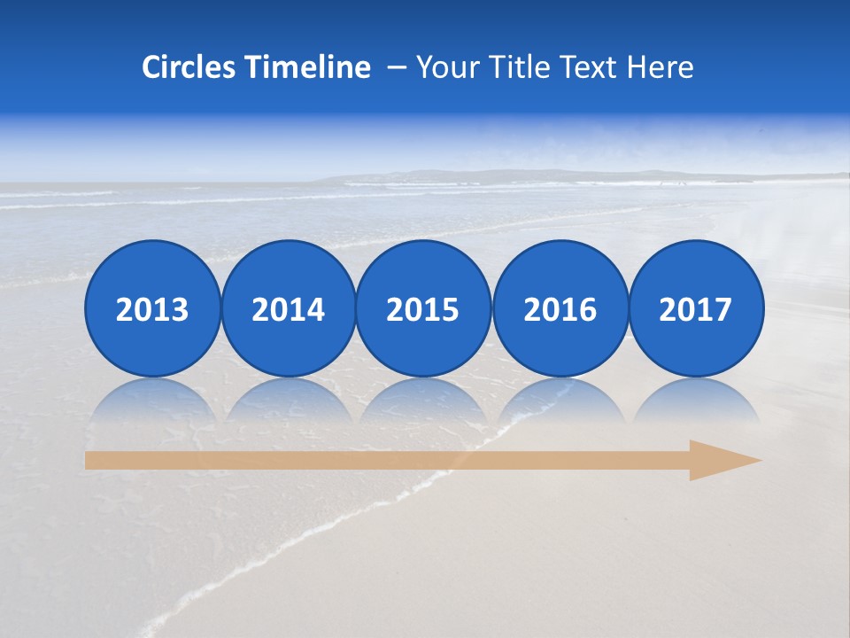Sea Wide Angle Horizontal PowerPoint Template