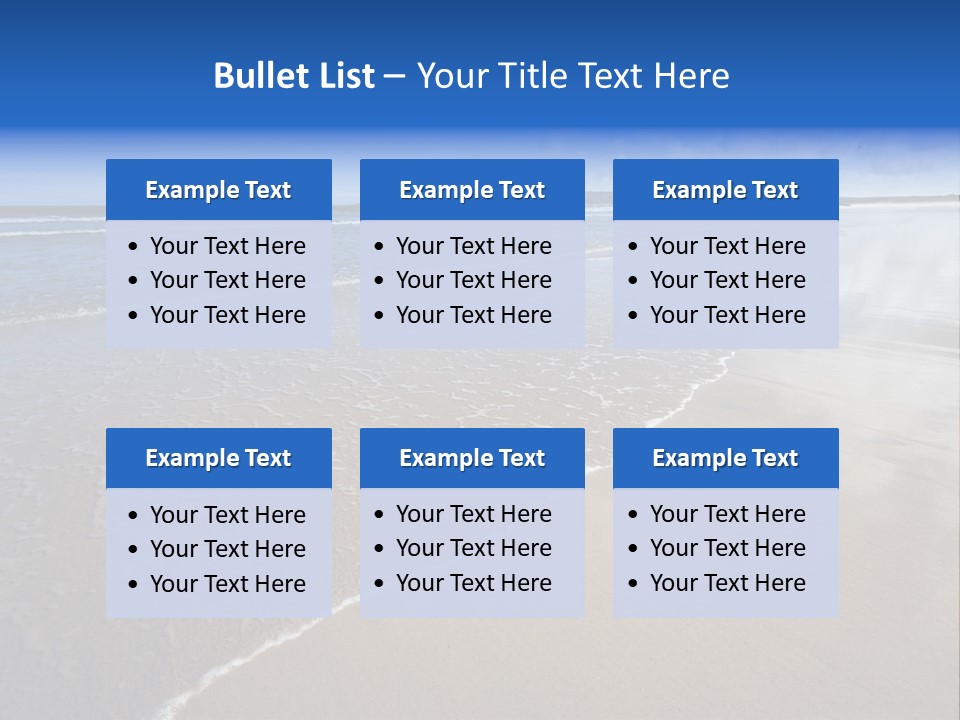Sea Wide Angle Horizontal PowerPoint Template