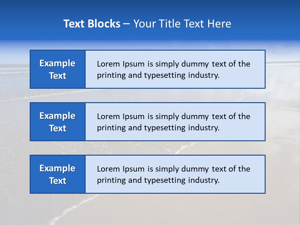 Sea Wide Angle Horizontal PowerPoint Template