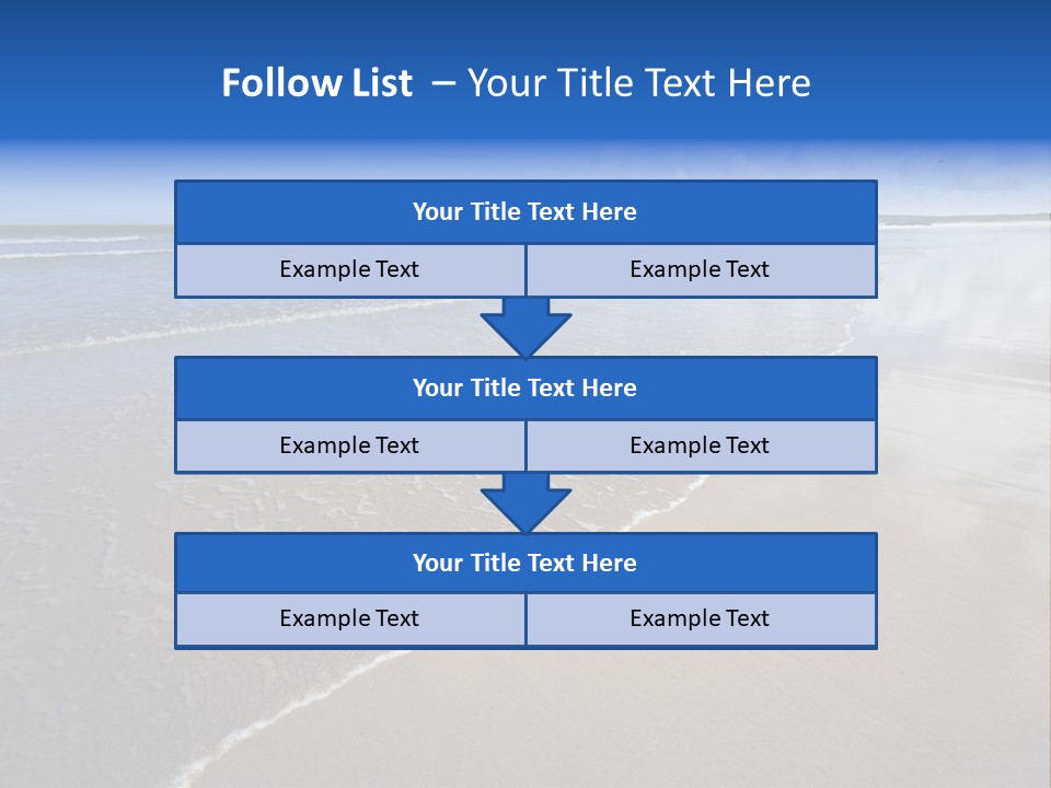 Sea Wide Angle Horizontal PowerPoint Template