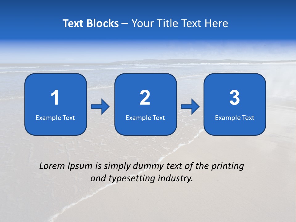 Sea Wide Angle Horizontal PowerPoint Template