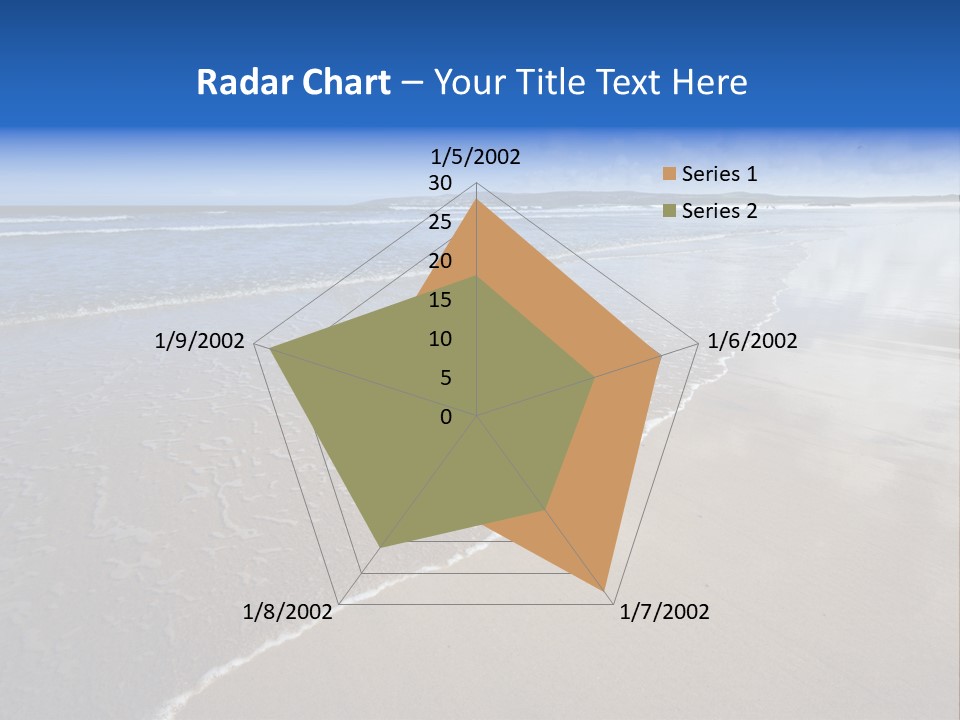 Sea Wide Angle Horizontal PowerPoint Template