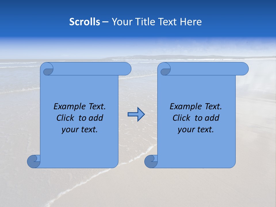 Sea Wide Angle Horizontal PowerPoint Template