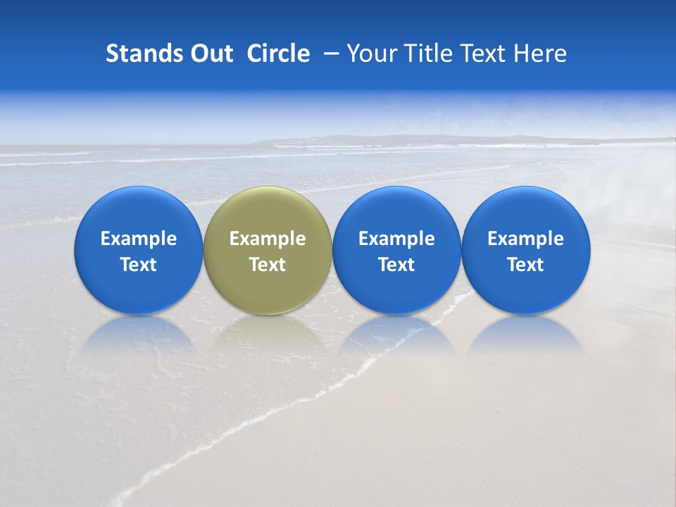 Sea Wide Angle Horizontal PowerPoint Template