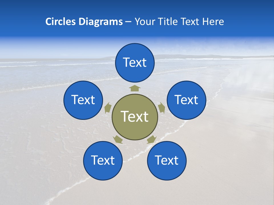 Sea Wide Angle Horizontal PowerPoint Template