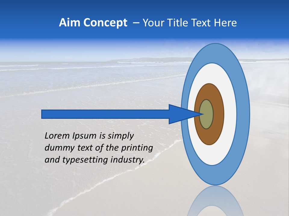 Sea Wide Angle Horizontal PowerPoint Template