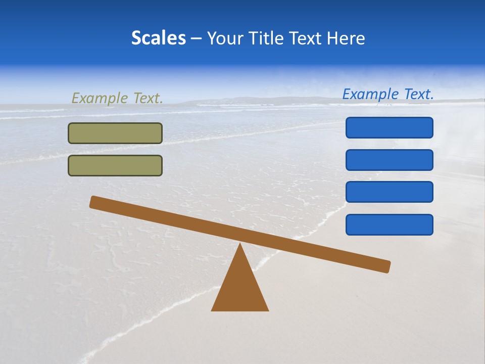 Sea Wide Angle Horizontal PowerPoint Template