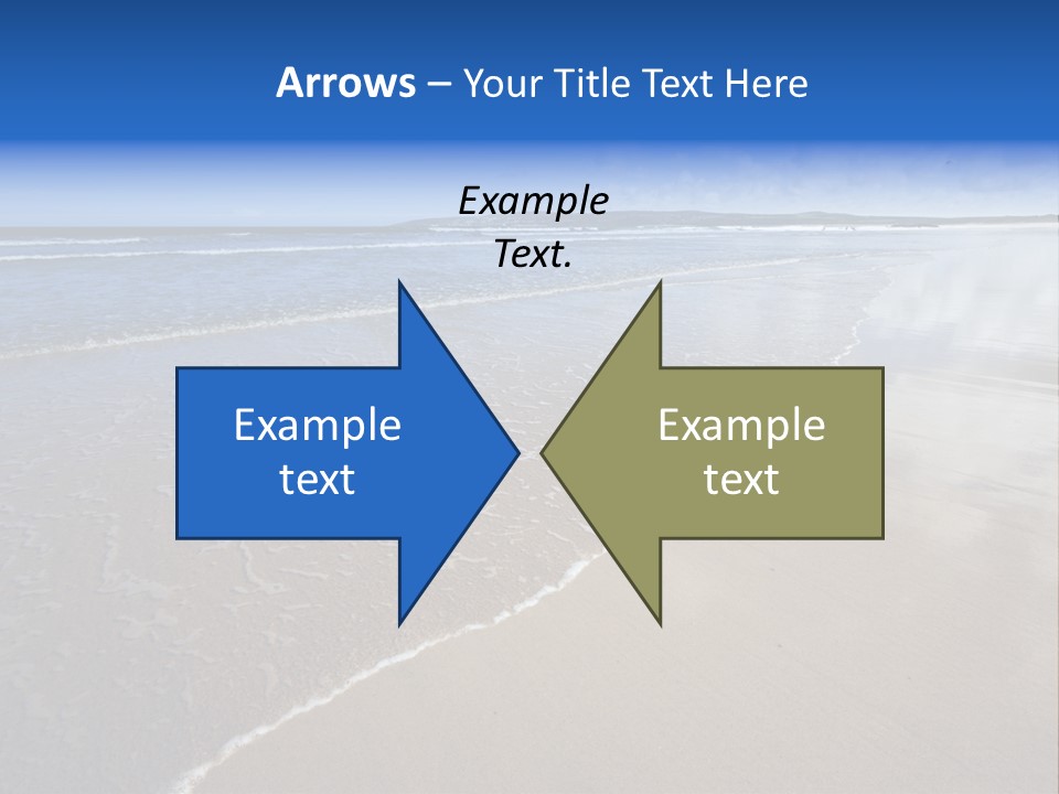 Sea Wide Angle Horizontal PowerPoint Template