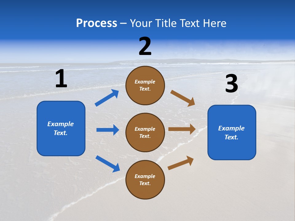 Sea Wide Angle Horizontal PowerPoint Template