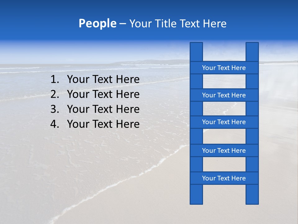 Sea Wide Angle Horizontal PowerPoint Template