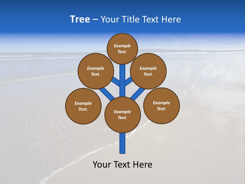 Sea Wide Angle Horizontal PowerPoint Template