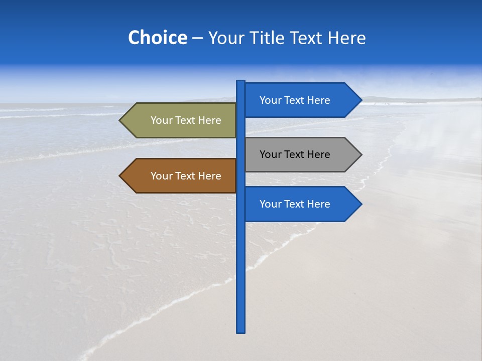 Sea Wide Angle Horizontal PowerPoint Template