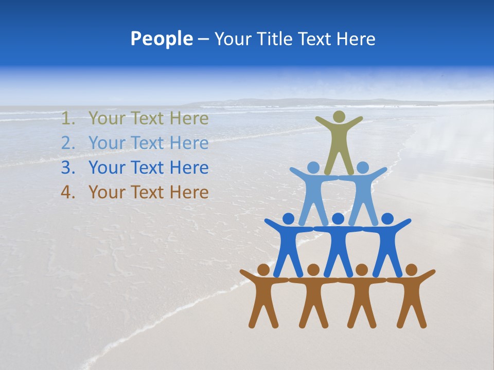 Sea Wide Angle Horizontal PowerPoint Template