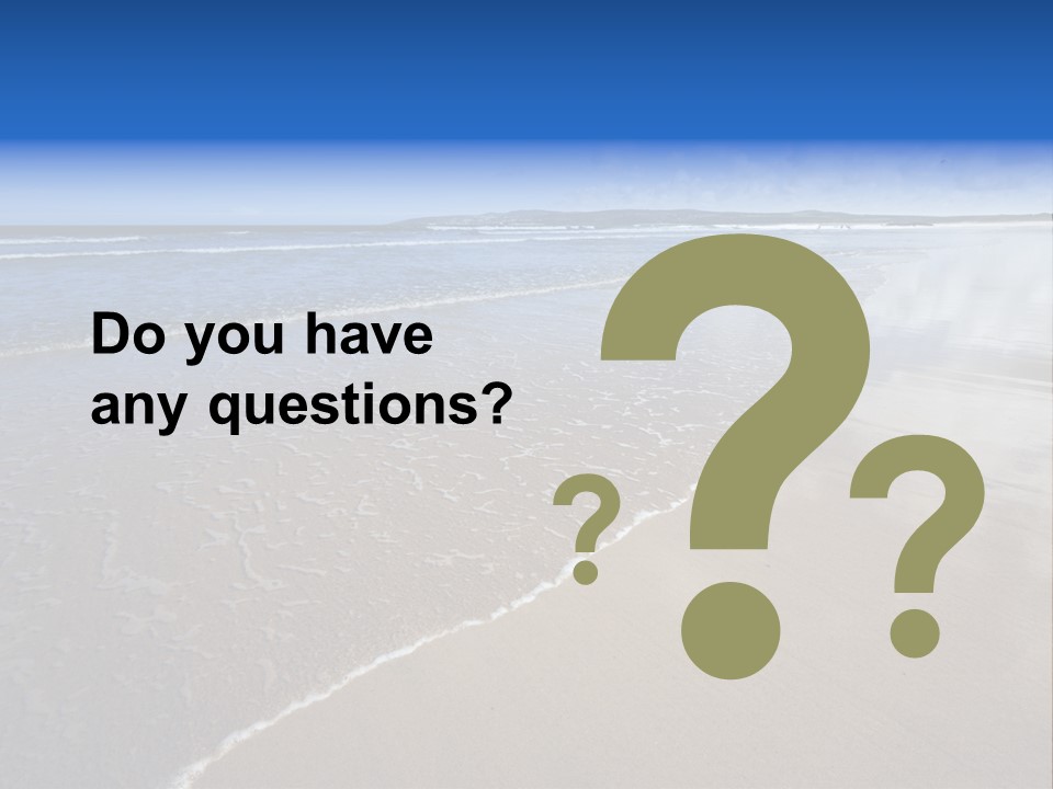 Sea Wide Angle Horizontal PowerPoint Template