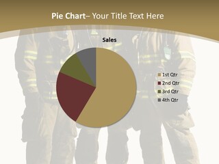 Uniform Firefighter Colleagues PowerPoint Template