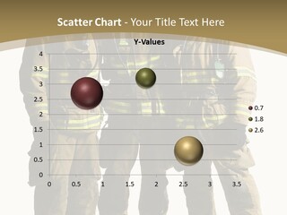 Uniform Firefighter Colleagues PowerPoint Template