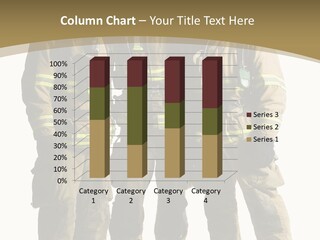 Uniform Firefighter Colleagues PowerPoint Template